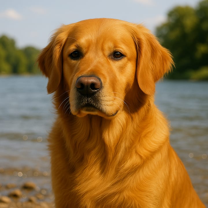 Sunlit Riverside — a sample Evermark portrait